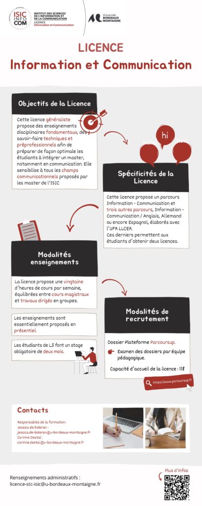 Licence Information et Communication ISIC Bordeaux Montaigne